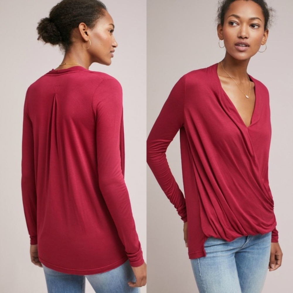 Anthropologie Wrap Top